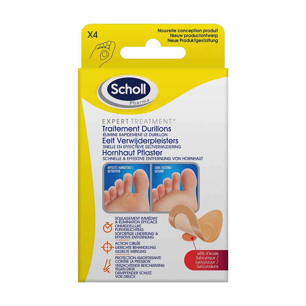 Scholl Tratamiento para callosidades Coricide 4 x 1 unidades