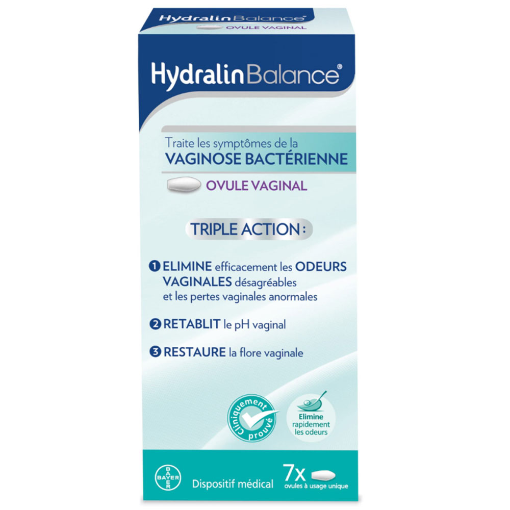Hydralin Balance Óvulo Vaginal Triple Acción x7