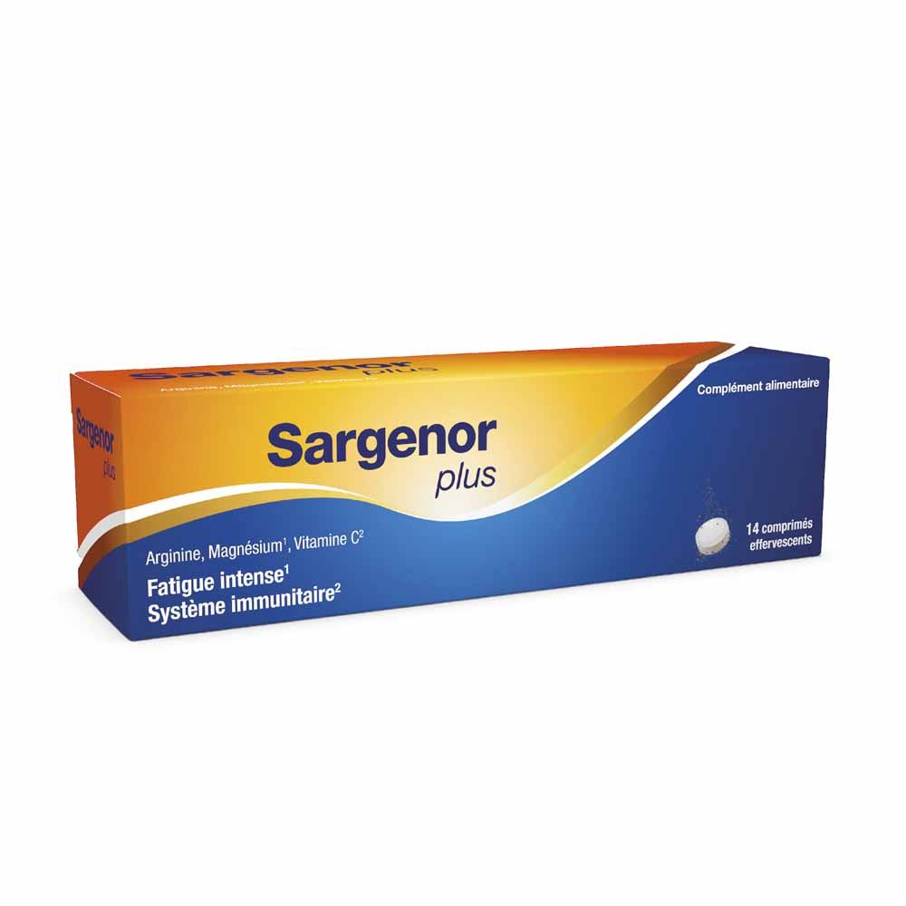 Sargenor Plus Argenina Magnesio Vitamina C 14 Comprimidos efervescentes