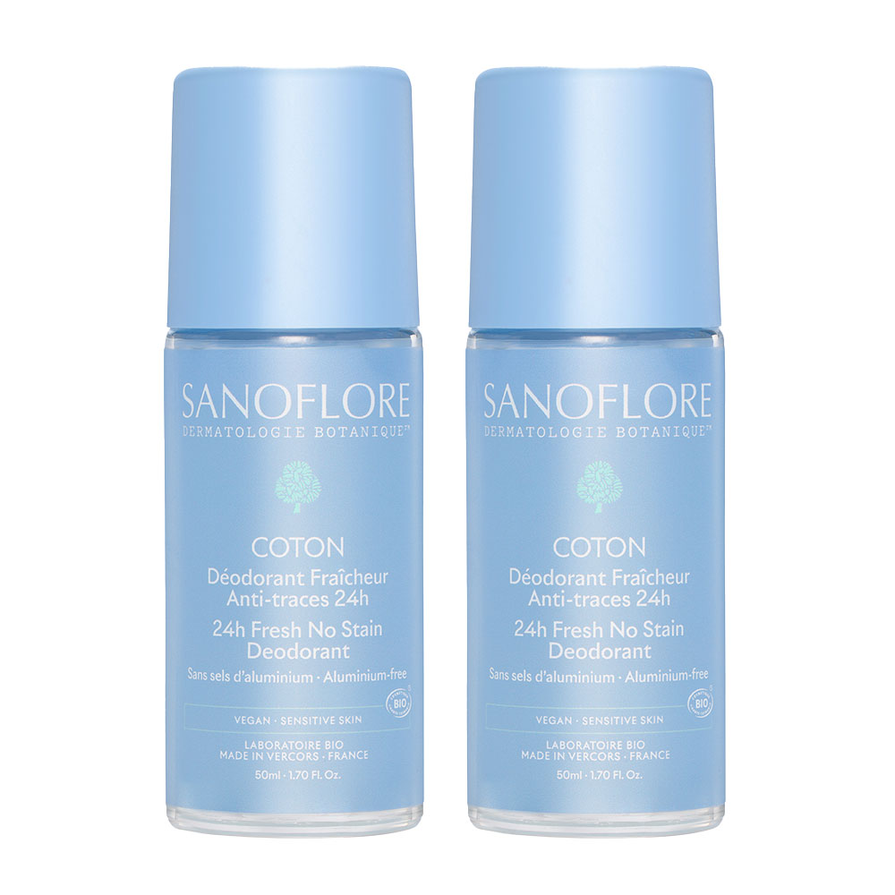 Sanoflore Desodorantes Desodorante 24h algodón bio 2x50ml