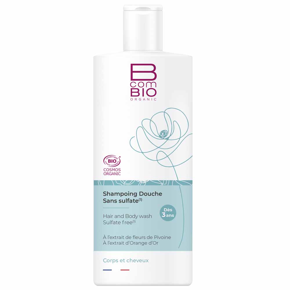 Bcombio Champú de ducha ecológico sin sulfatos 500 ml