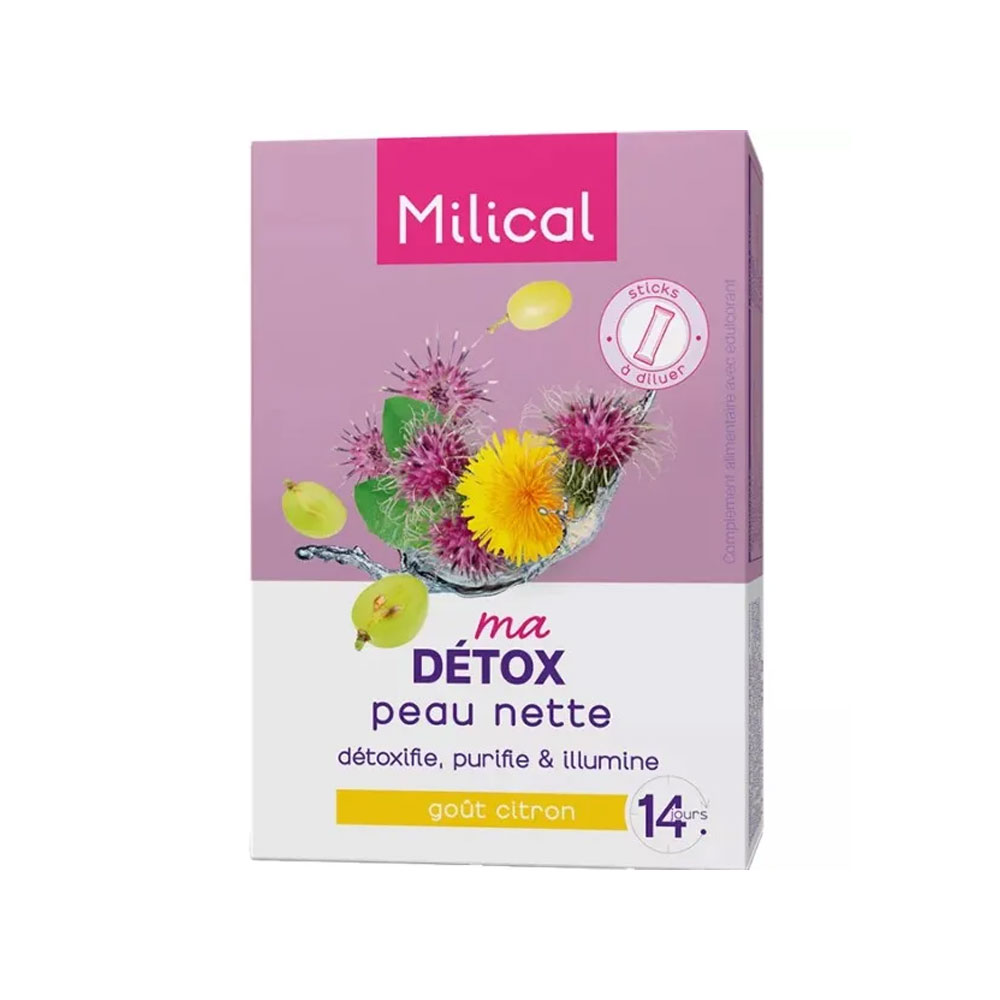 Milical Mi detox piel neta 14 sticks