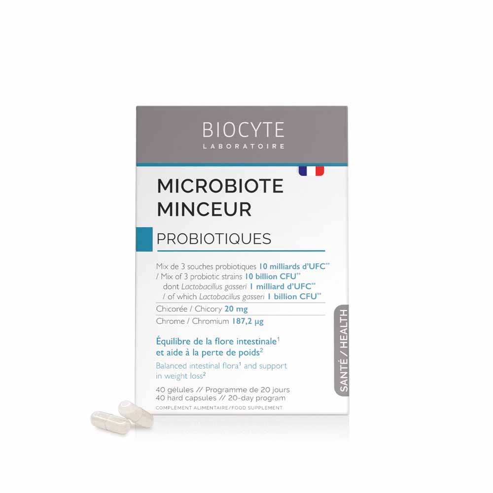 Biocyte Salud Microbiota adelgazante Probióticos Pérdida de peso 40 cápsulas