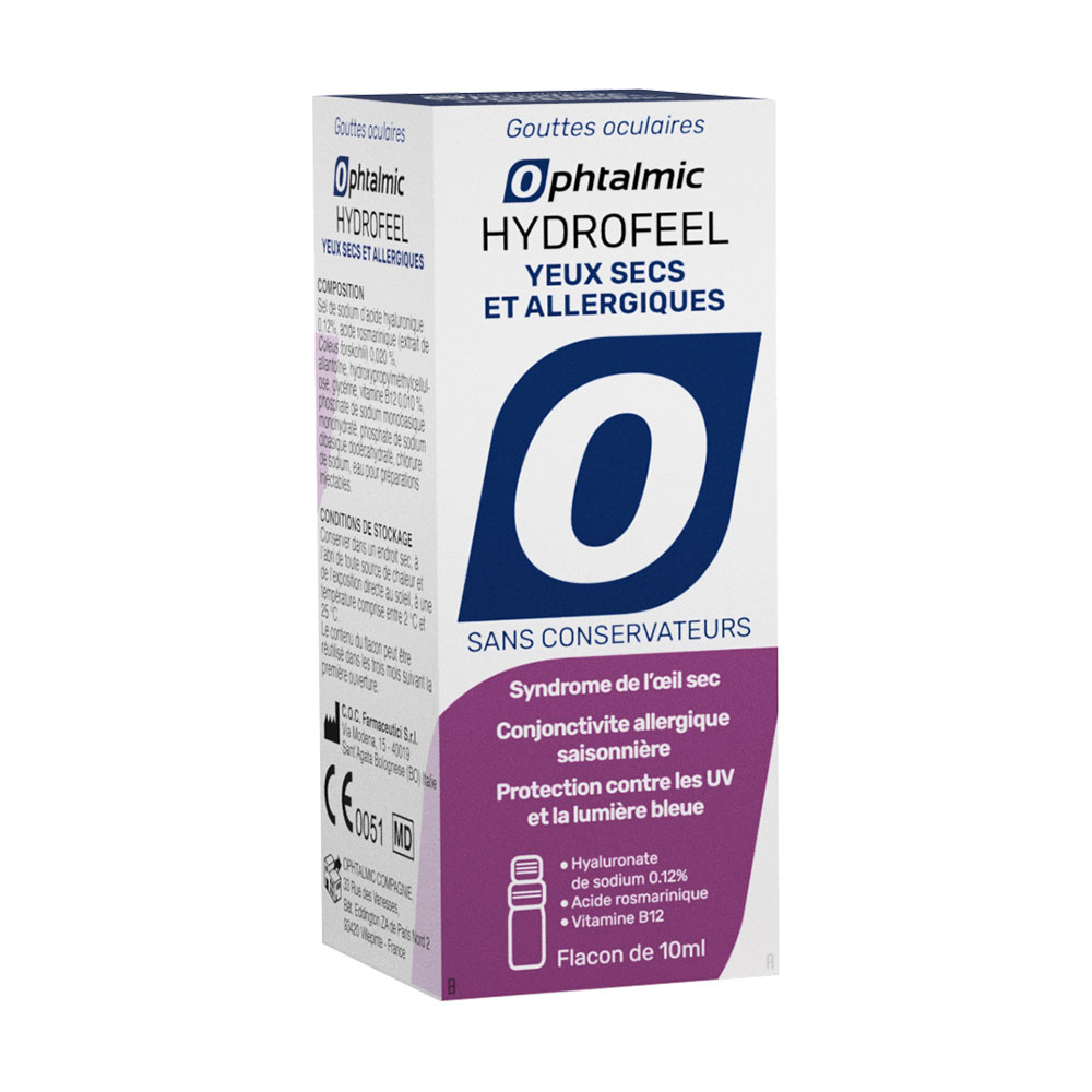 Ophtalmic Hydrofeel Colirio para Ojos Secos y Alérgicos 10 ml