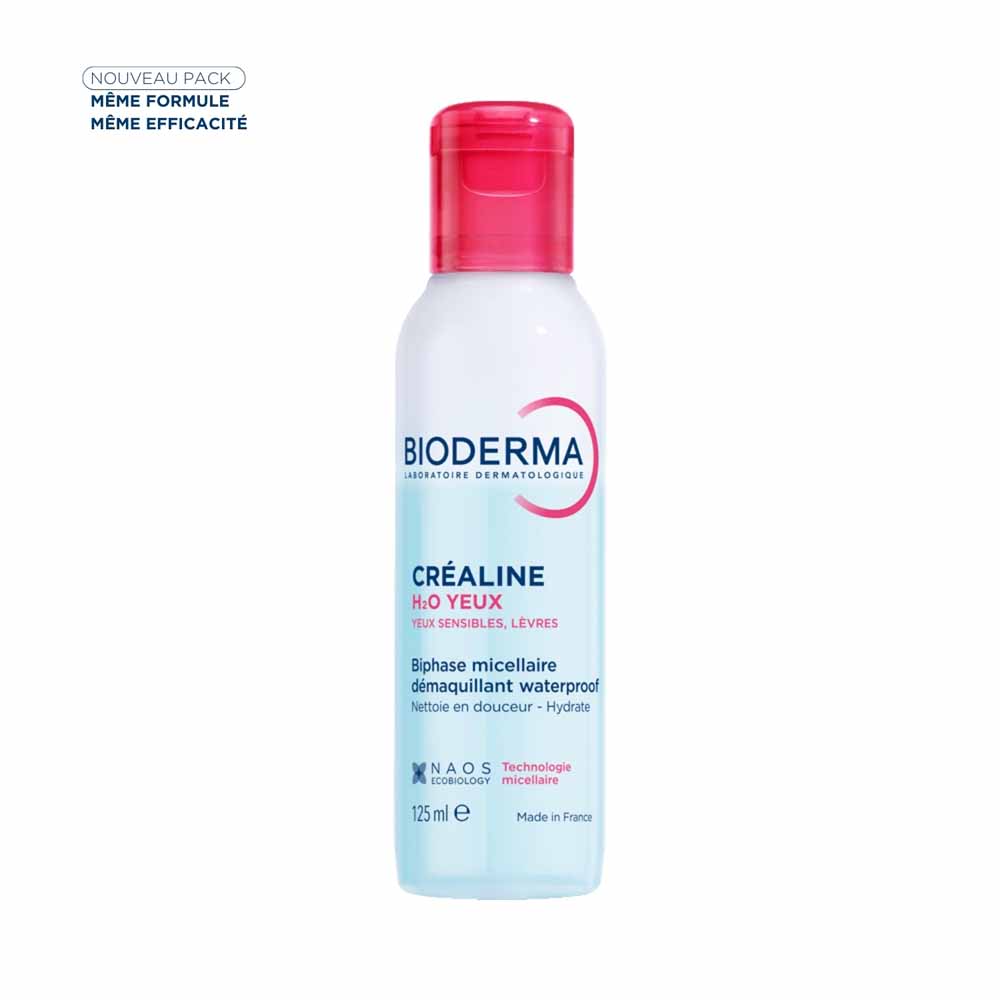 Bioderma Crealine Agua micelar desmaquillante waterproof H2O Eye 125ml