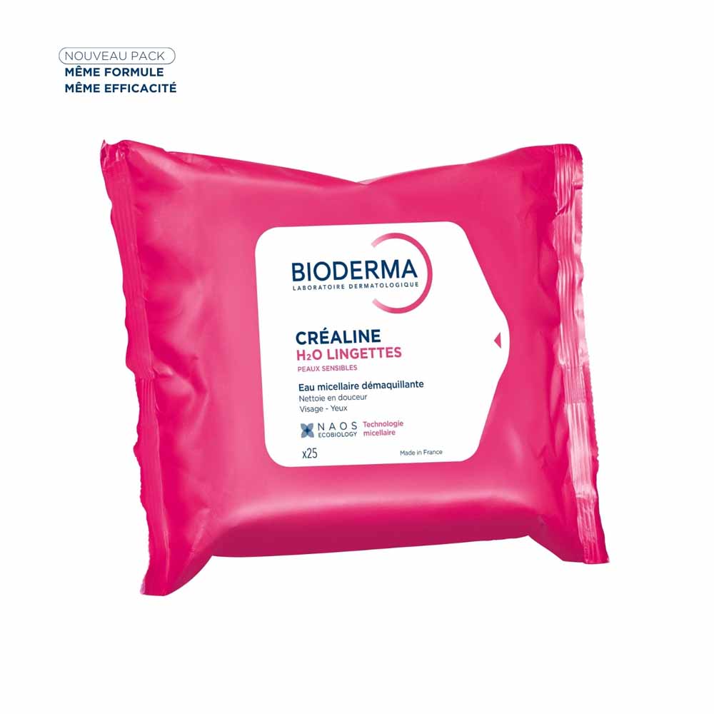 Bioderma Crealine Toallitas desmaquillantes H2O x 25