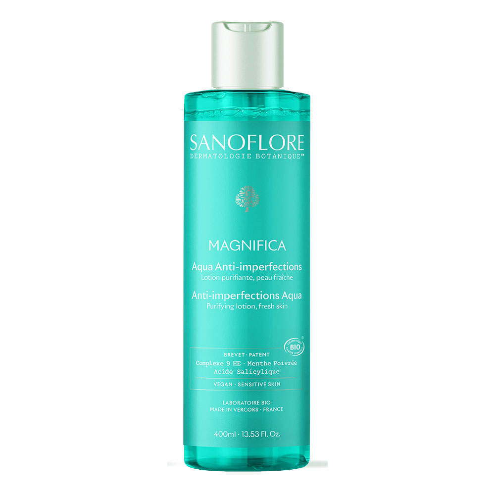Sanoflore Magnifica Loción Facial Aceites Esenciales Bio piel grasa tendencia acneica 400ml