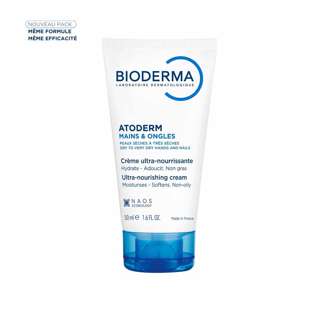Bioderma Atoderm Crema Reparadora Manos Secas y Dañadas Mains & Ongles Sèches Et Abîmees 50ml