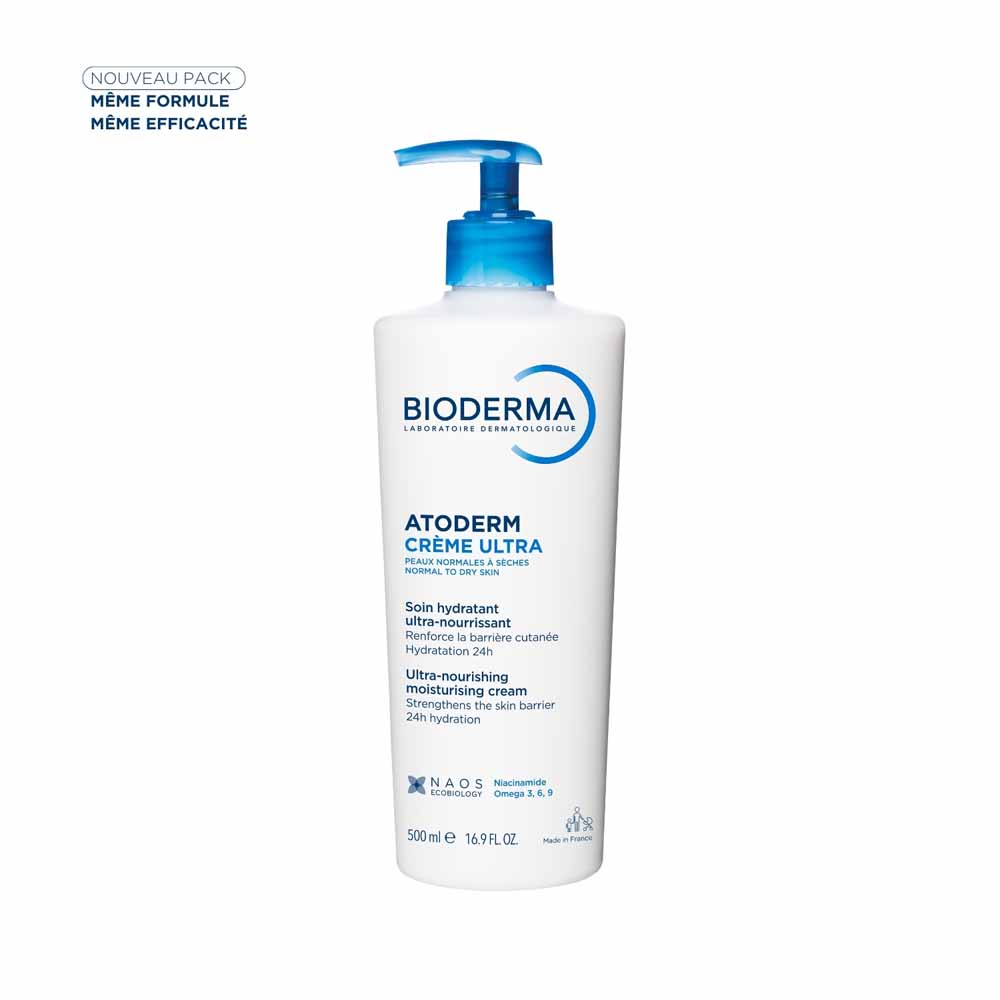 Bioderma Atoderm Crema hidratante ultra nutritiva rostro y cuerpo pieles sensibles 500 ml