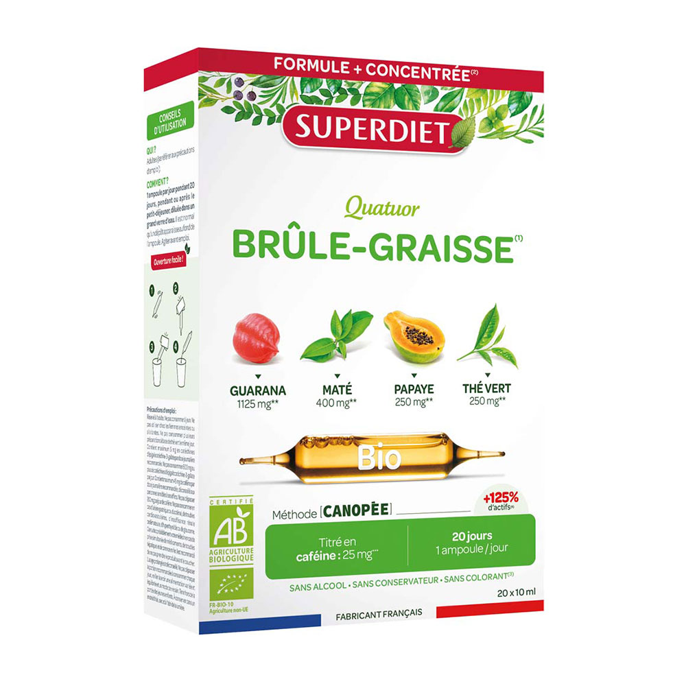 Superdiet Quatuor bio guemagrasas 20 ampollas de 15ml