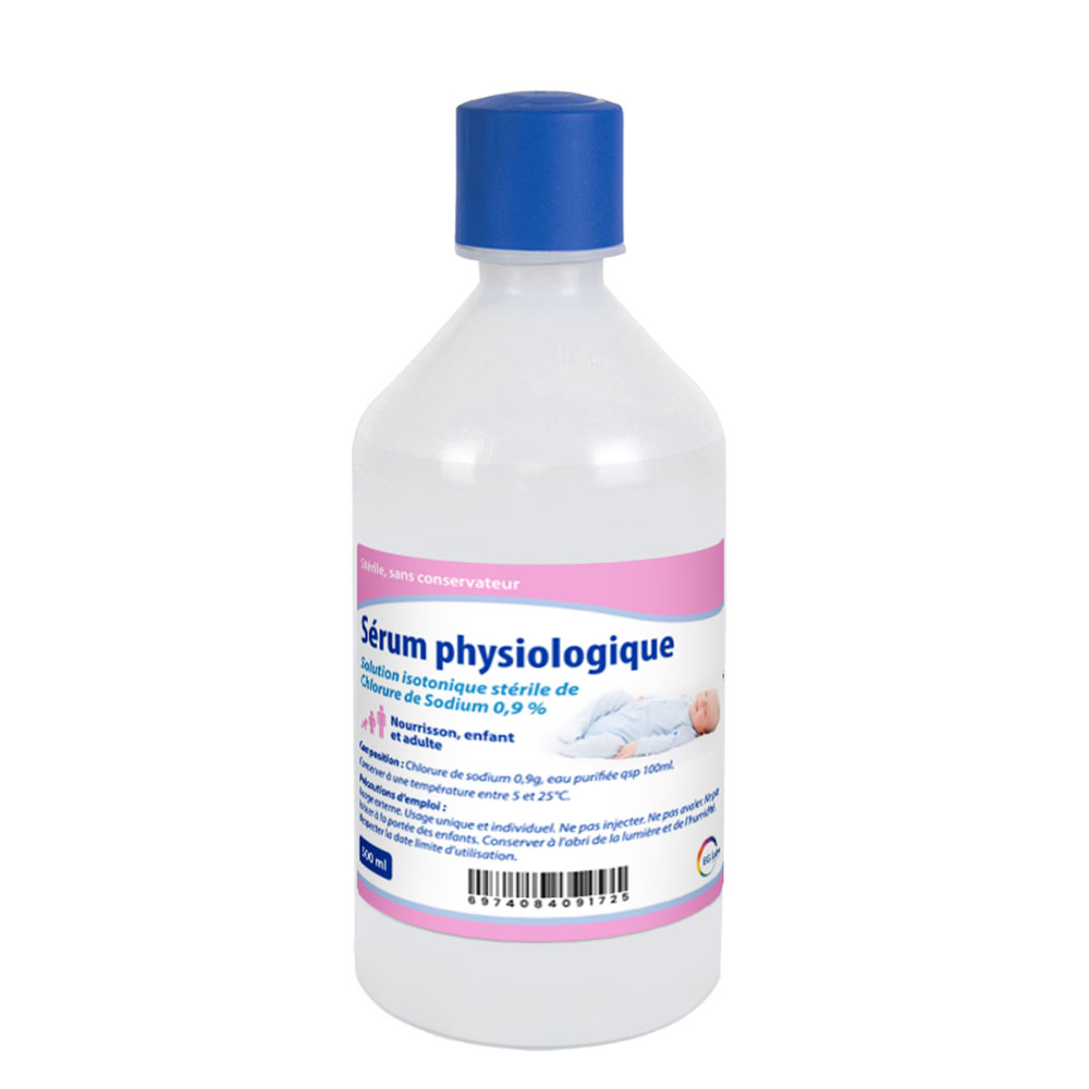 Care+ Solución salina fisiológica Safety 500 ml
