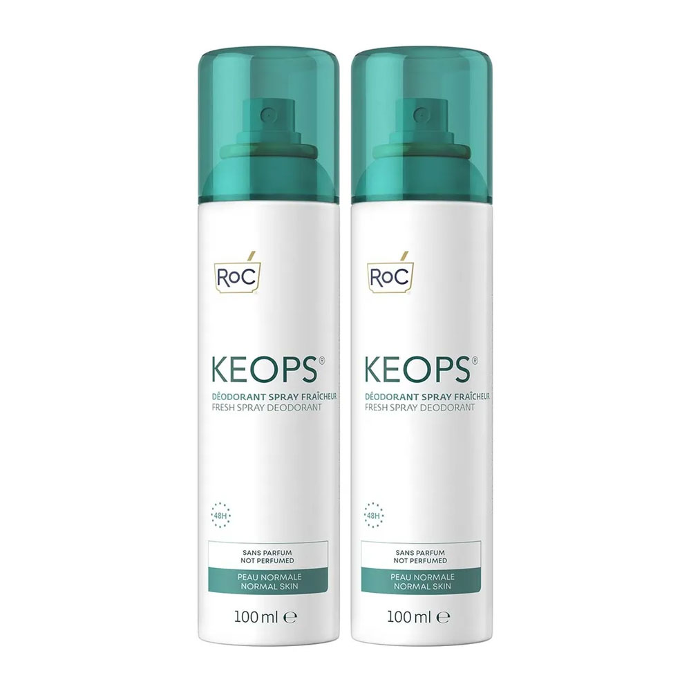 Roc Desodorante Refrescante Sudoración Moderada Keops 2x100ml