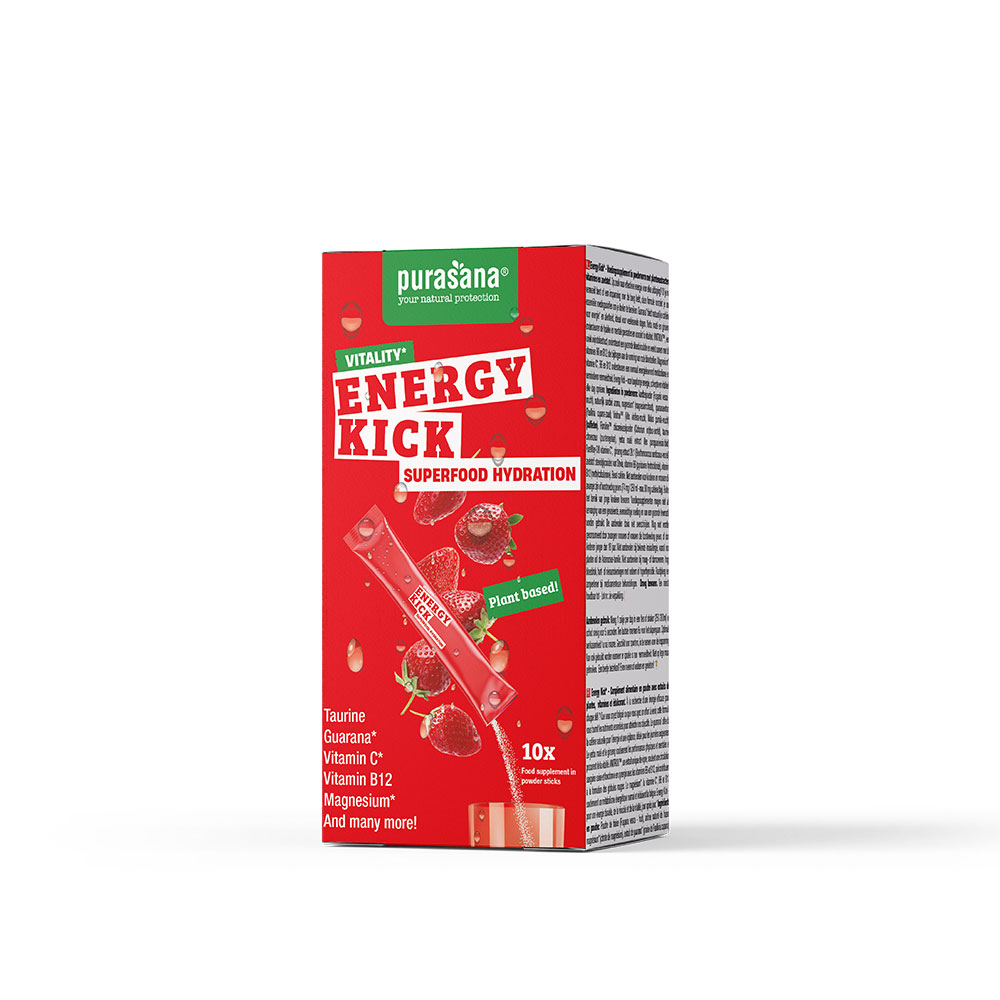 Purasana Energy kick hidratación vitalidad 10 sticks