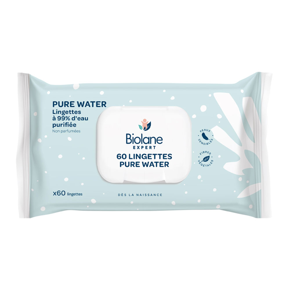 Biolane Experto Toallitas de agua pura 60