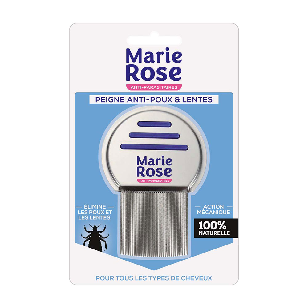 Marie Rose Peine Antipiojos y Liendres Dientes estriados Todo tipo de cabello