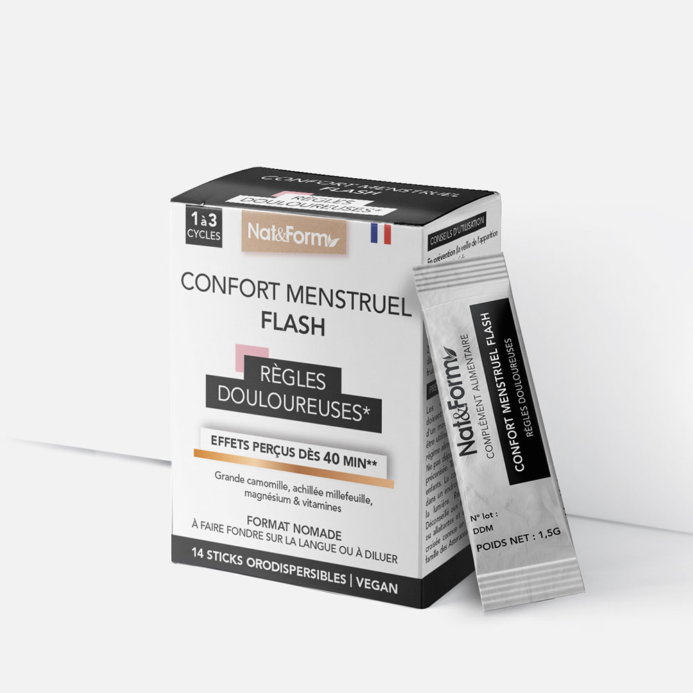Nat&Form Confort menstrual flash 14 sticks