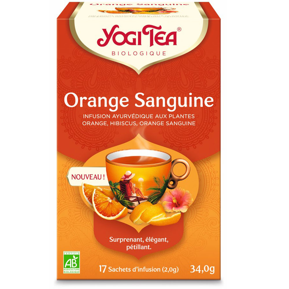 Yogi Tea Infusión Naranja sanguina Bio 17 bolsas