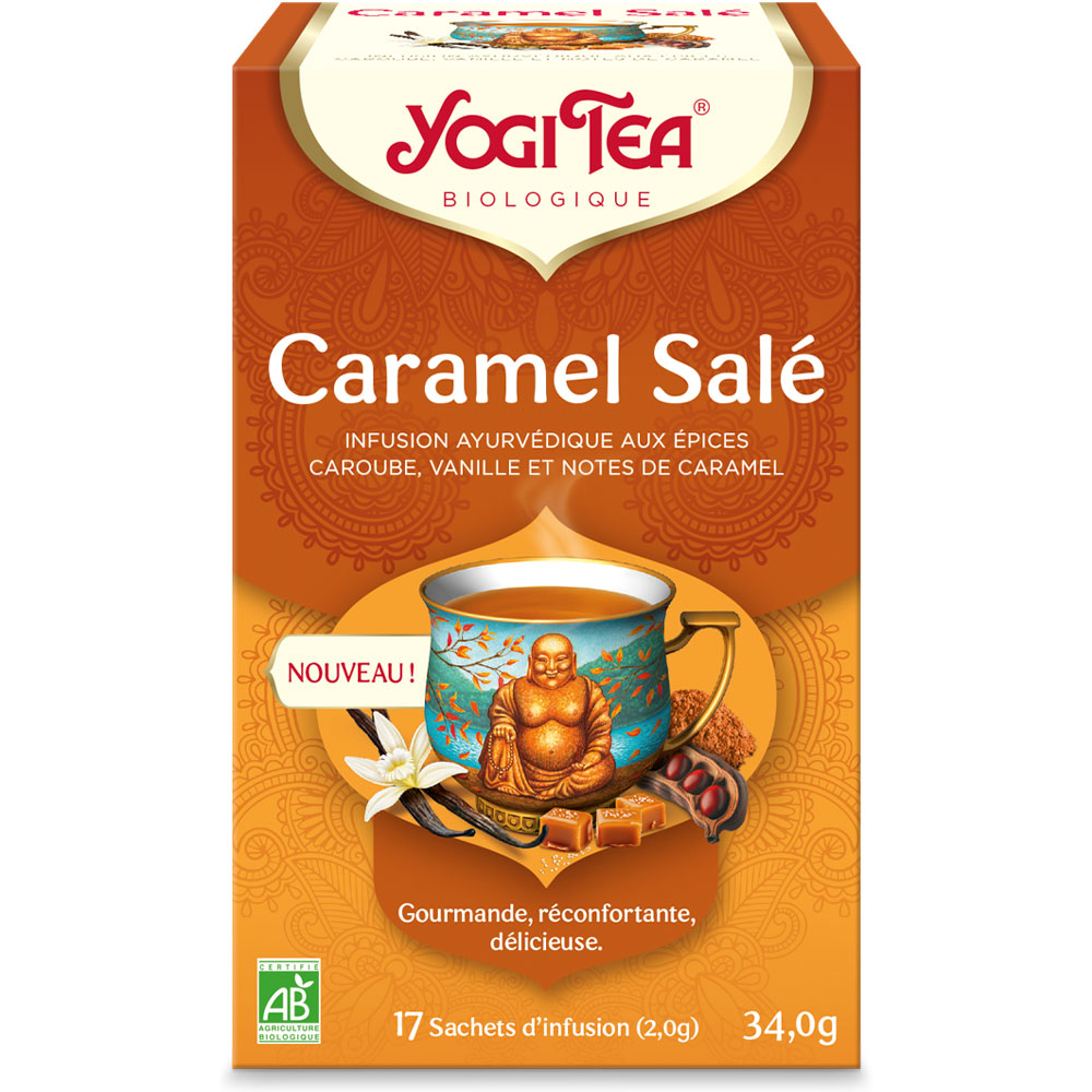 Yogi Tea Infusión de caramelo salado Bio 17 bolsas