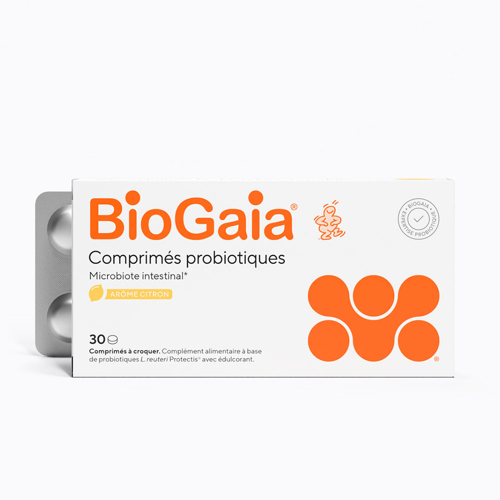 Biogaia Probióticos sabor limón 30 comprimidos para masticar