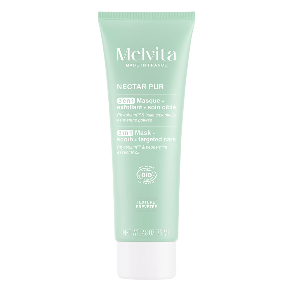 Melvita Néctar Puro Mascarilla exfoliante y purificante bio 75 ml