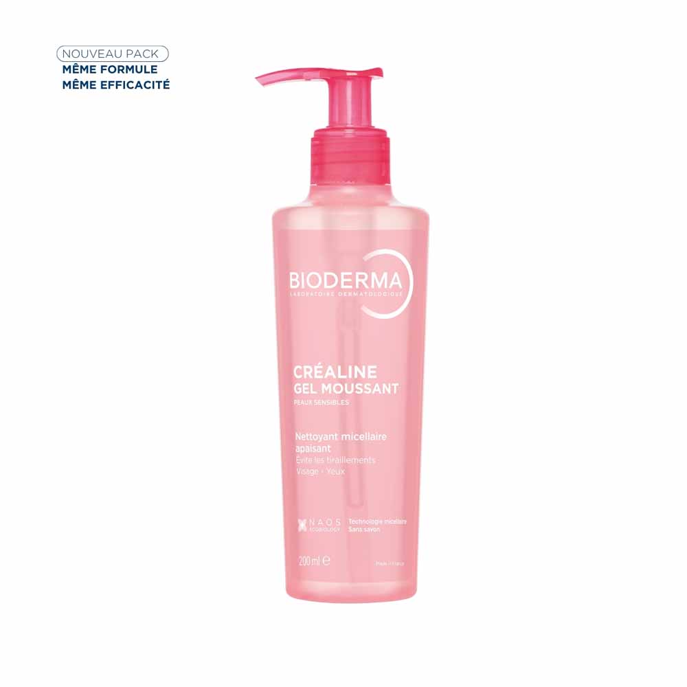 Bioderma Crealine Gel Limpiador Micelar Calmante Peaux sensibles 200ml
