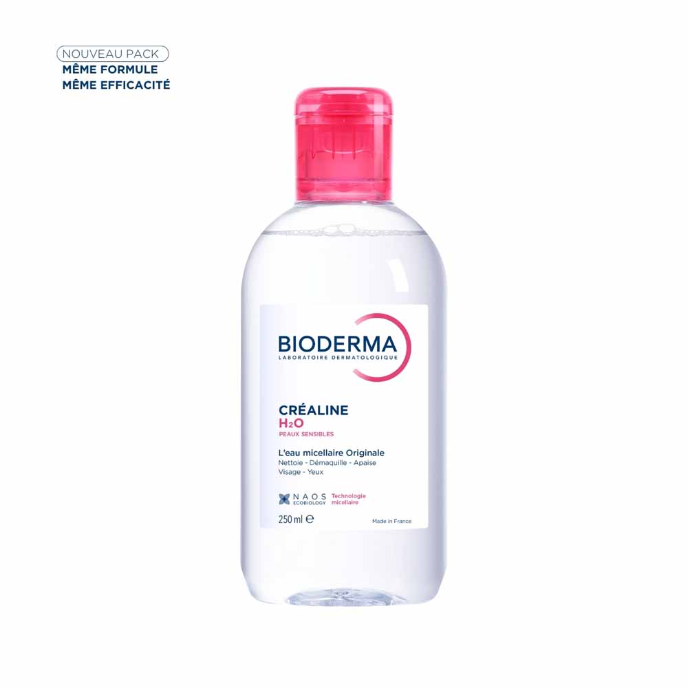 Bioderma Crealine Solución Micelar Desmaquillante H2O Peaux Sensibles 250ml