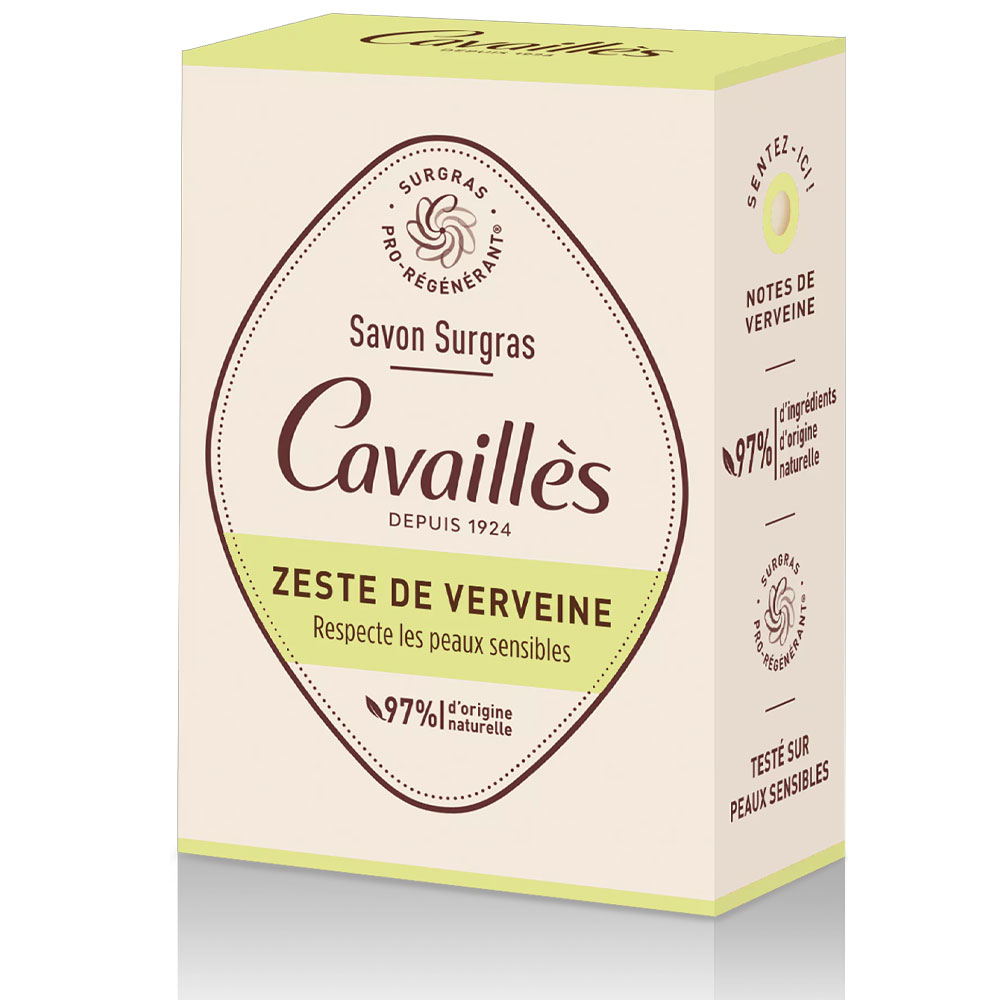 Cavaillès Surgras Pro-Regenerador Jabón de cáscara de Verbena 100g