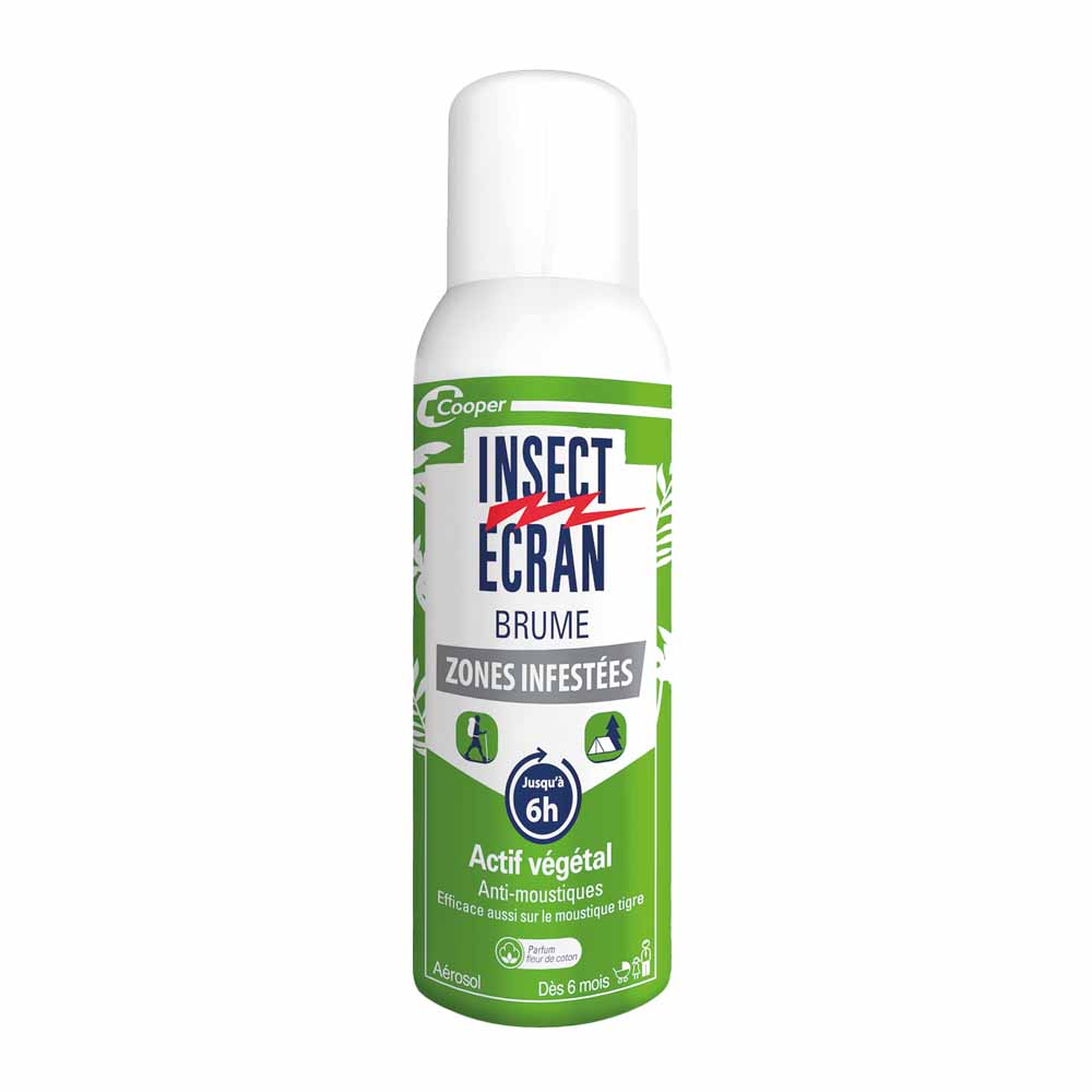 Insect Ecran Spray antimosquitos activo vegetal flor de algodón desde los 6 meses 100 ml