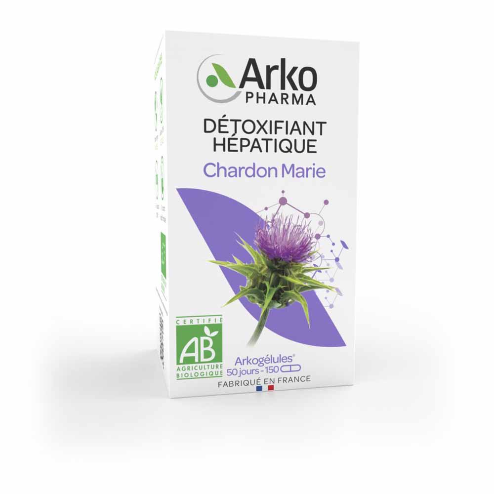 Arkopharma Arkocápsulas Cardo mariano Bio Desintoxicante hepático 150 cápsulas