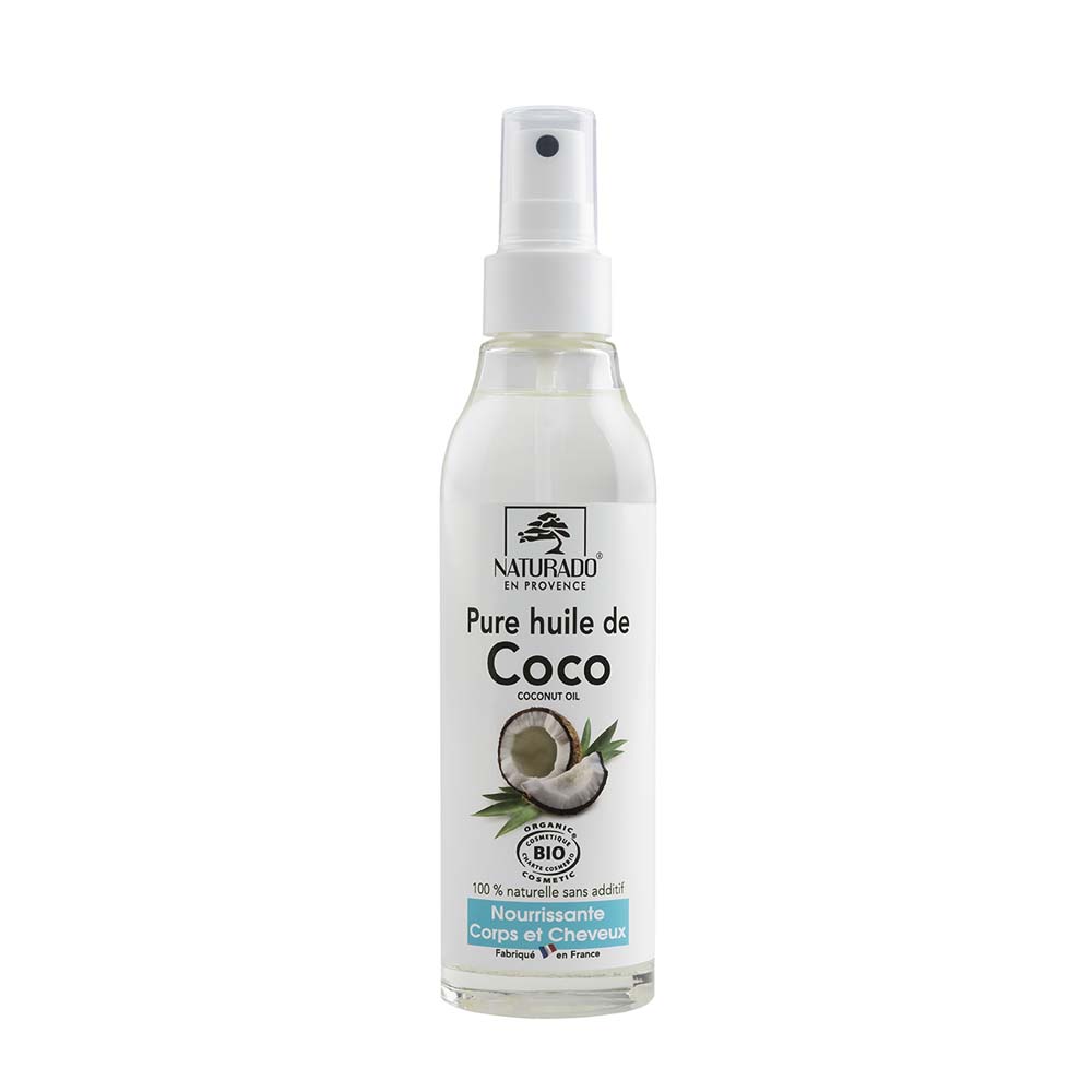 Naturado Aceite de coco puro ecológico en Spray Cuerpo y cabello 150 ml