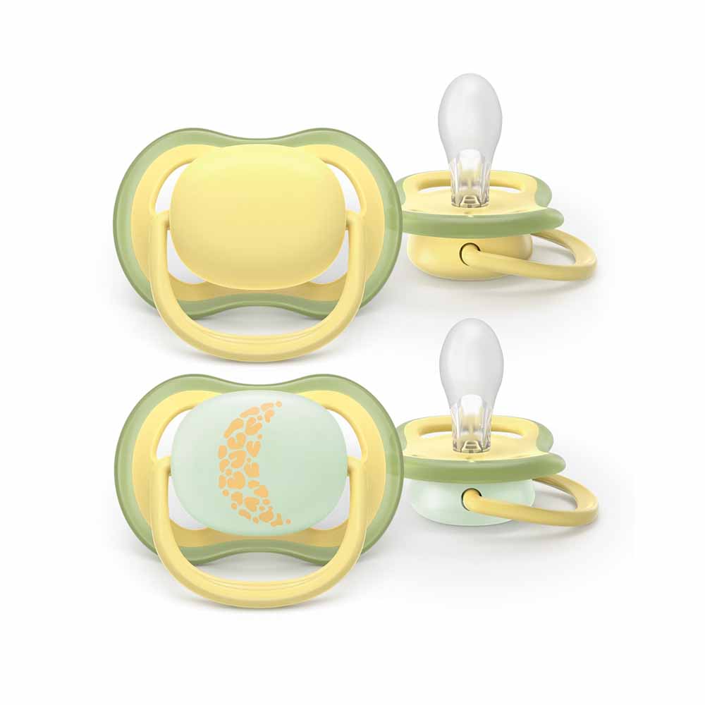 Avent Ultra Air Chupetes de ortodoncia Day & Night 18 meses x2