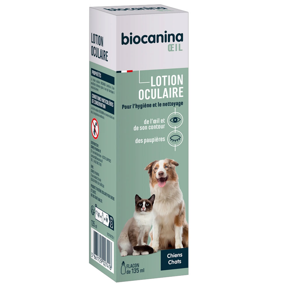 Biocanina Biophtal higiene limpieza ojos perro y gato 135ml