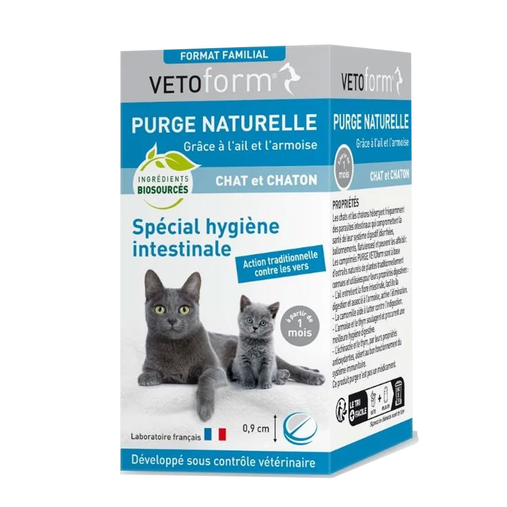 Vetoform Gato Purga de tamaño familiar Gatito 50 comprimidos