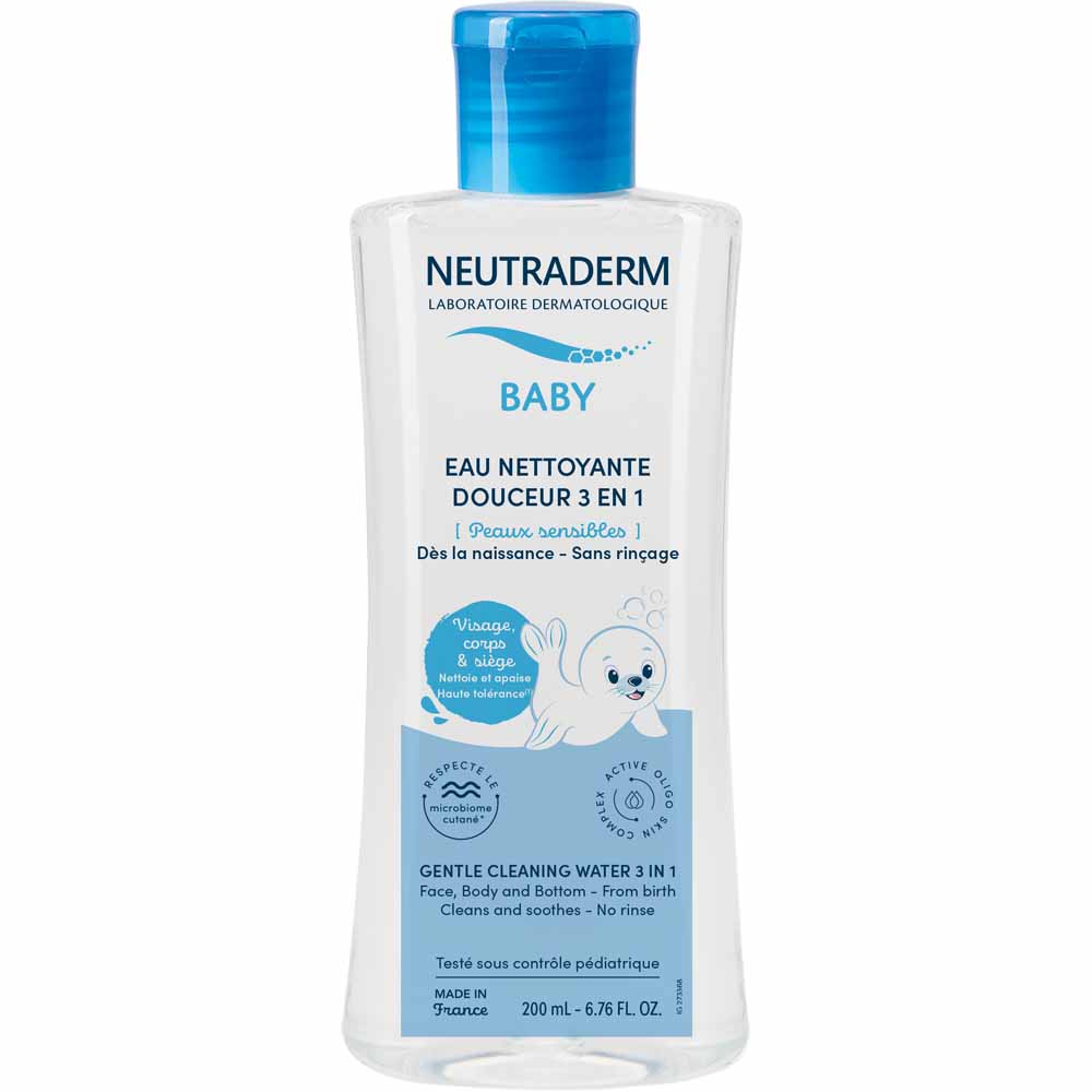 Neutraderm Agua limpiadora suave 3 en 1 piel sensible 200 ml