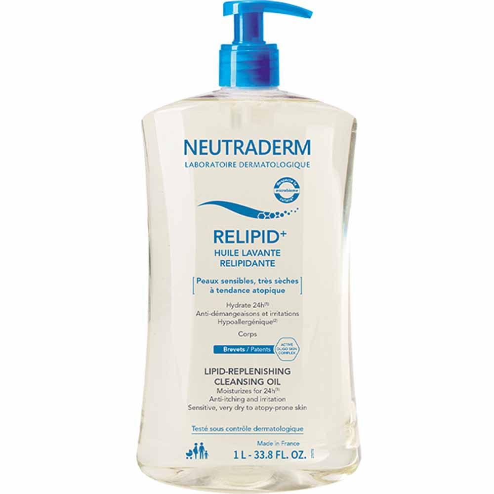 Neutraderm Relipid+ Aceite limpiador Piel sensible 1L