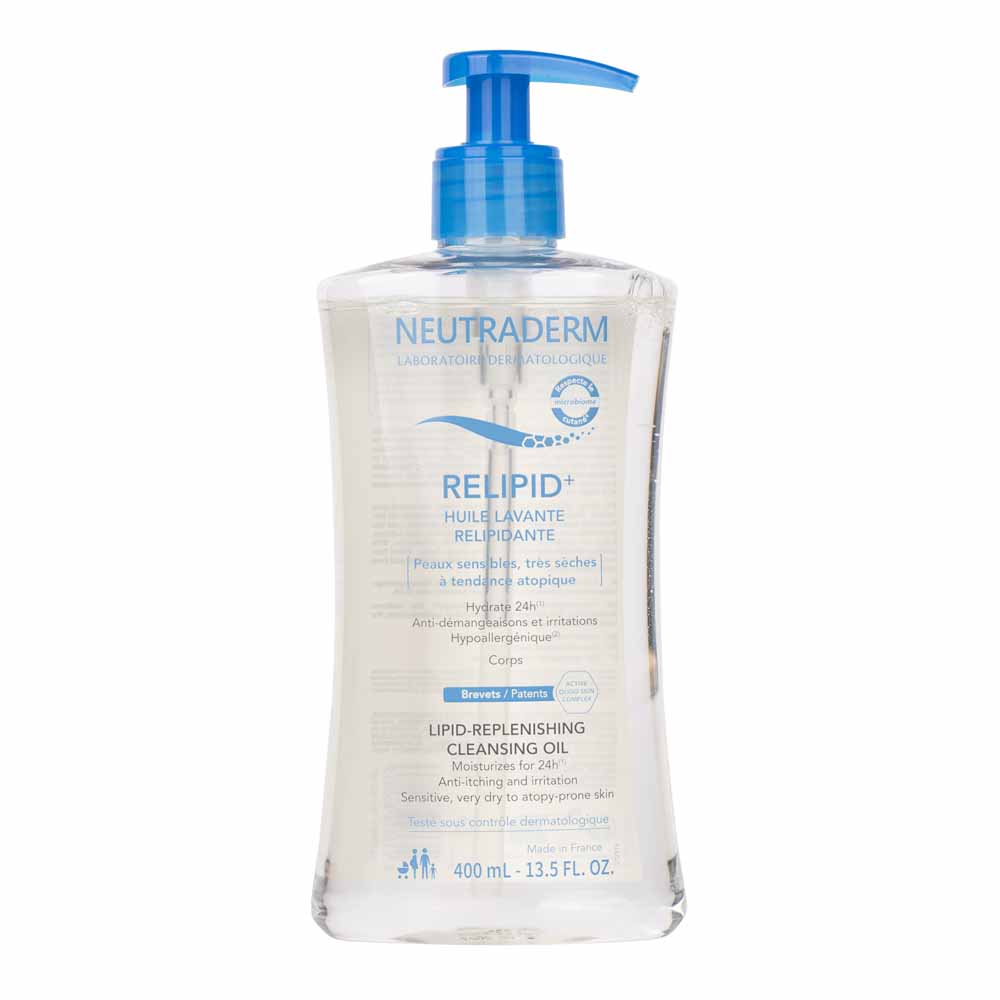 Neutraderm Aceite limpiador relipidante Relipid+ pieles sensibles 400 ml