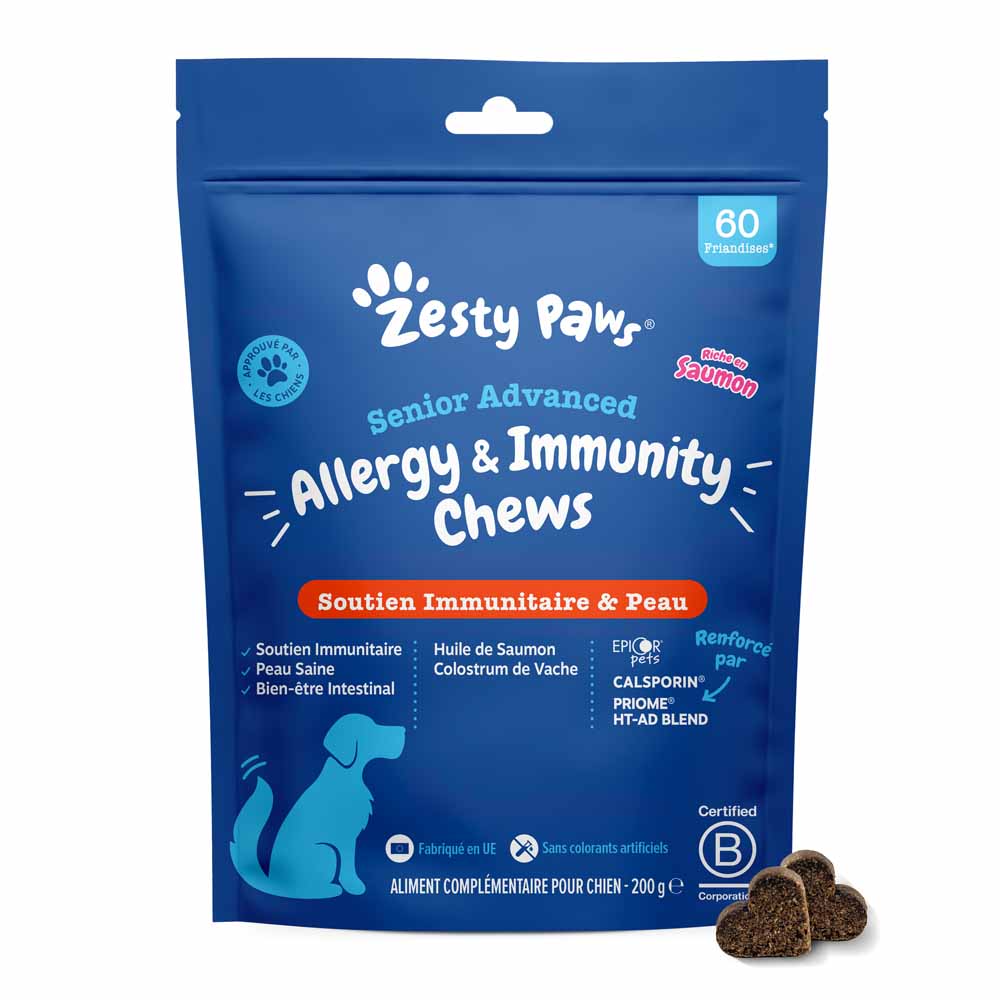 Zesty Paws Sistema inmunitario y piel senior Perro 200g