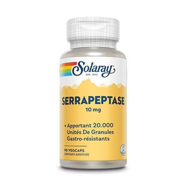 Solaray Serrapeptasa 90 cápsulas vegetales 90 cápsulas vegetales