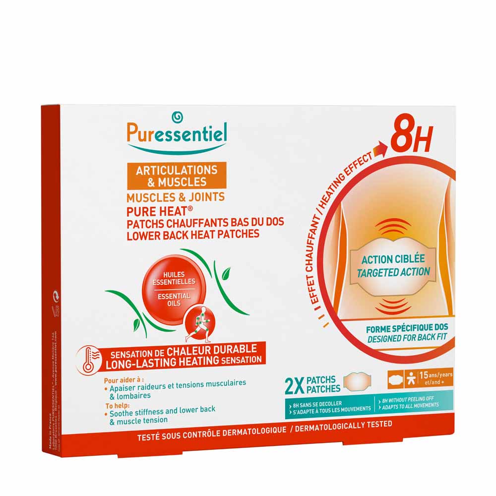 Puressentiel Articulaciones y Músculos Pure Heat Effet 8h 2 Patchs