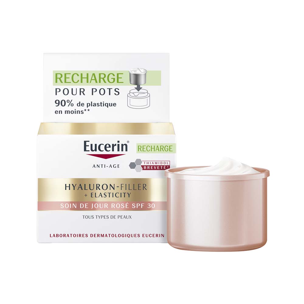 Eucerin Hyaluron-Filler + Elasticity Repuesto de Cuidado de Día SPF 30 Rosa 50 ml