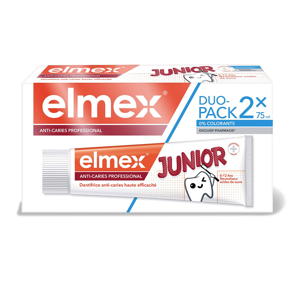 Elmex Anticaries Pasta de dientes junior 6-12 años 2 x 75 ml