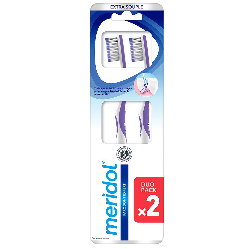 Meridol Cepillo de Dientes Paradont Expert DUO Extra Suave 2x