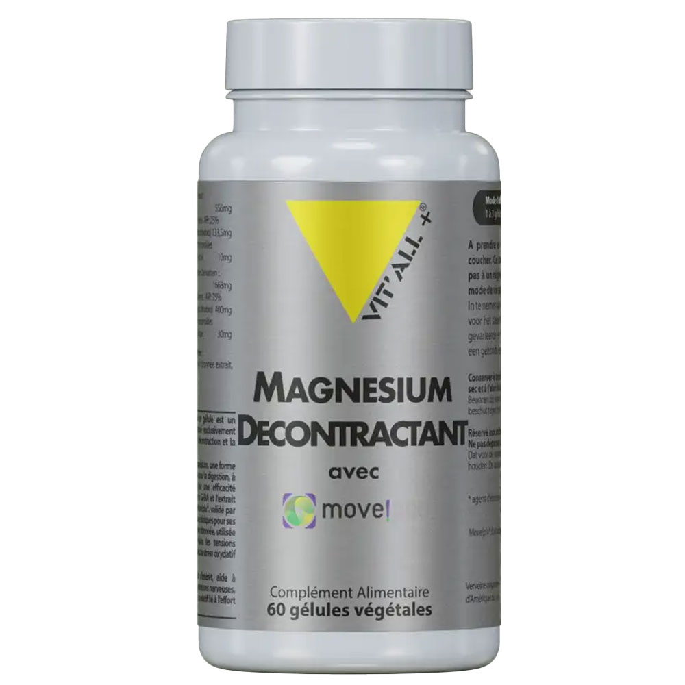Vit'All+ Magnesio relajante muscular 60 cápsulas