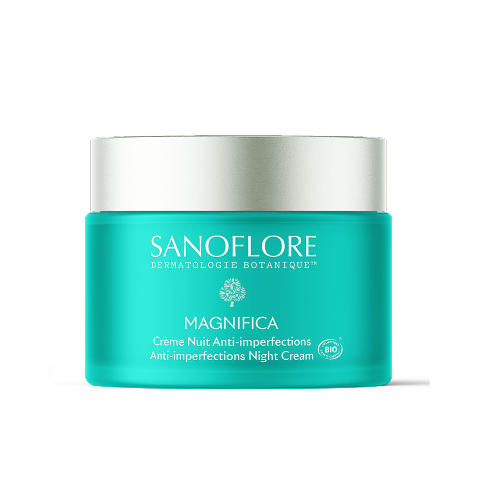 Sanoflore Magnifica Crema de Noche Aceites Esenciales Bio pieles grasas tendencia acneica 50ml