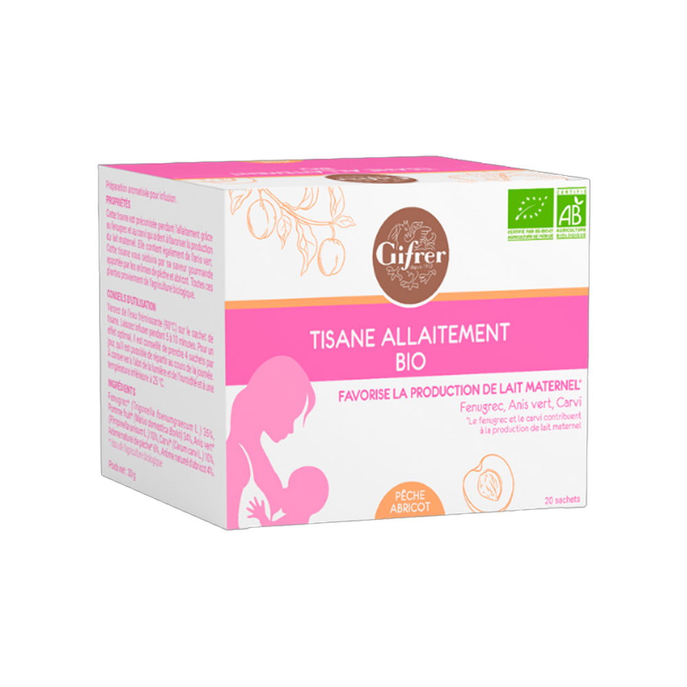 Gifrer Infusión lactancia melocotón albaricoque 20 sobres