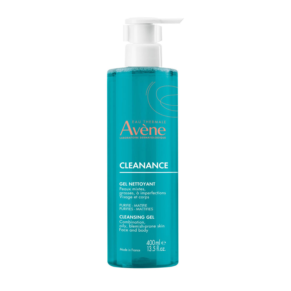 Avène Cleanance Gel limpiador rostro y cuerpo para pieles grasas con imperfecciones 400 ml