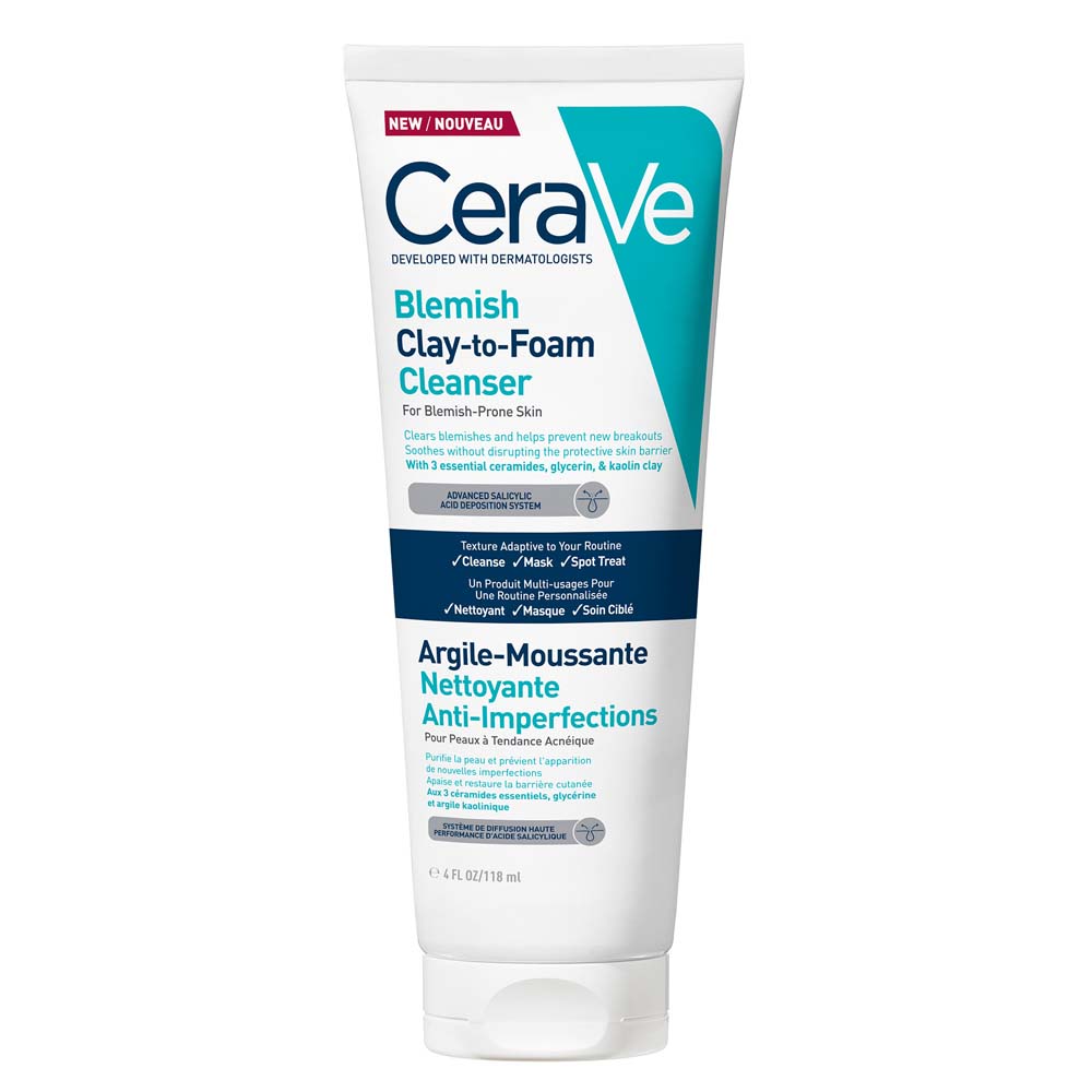 Cerave Arcilla espumosa limpiadora antiimperfecciones 118 ml