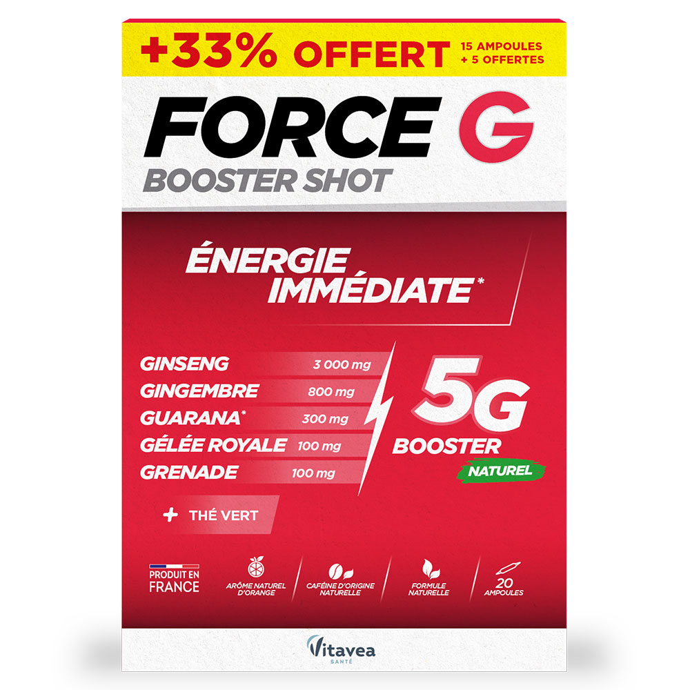 Vitavea Santé Force G Shots de refuerzo Energía inmediata 20 ampollas