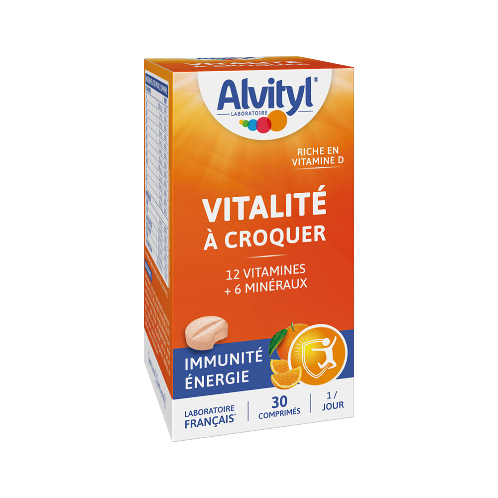 Alvityl Vitalidad para morder sabor naranja 30 comprimidos