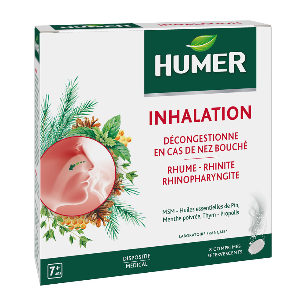 Humer Inhalación 8 comprimidos efervescentes